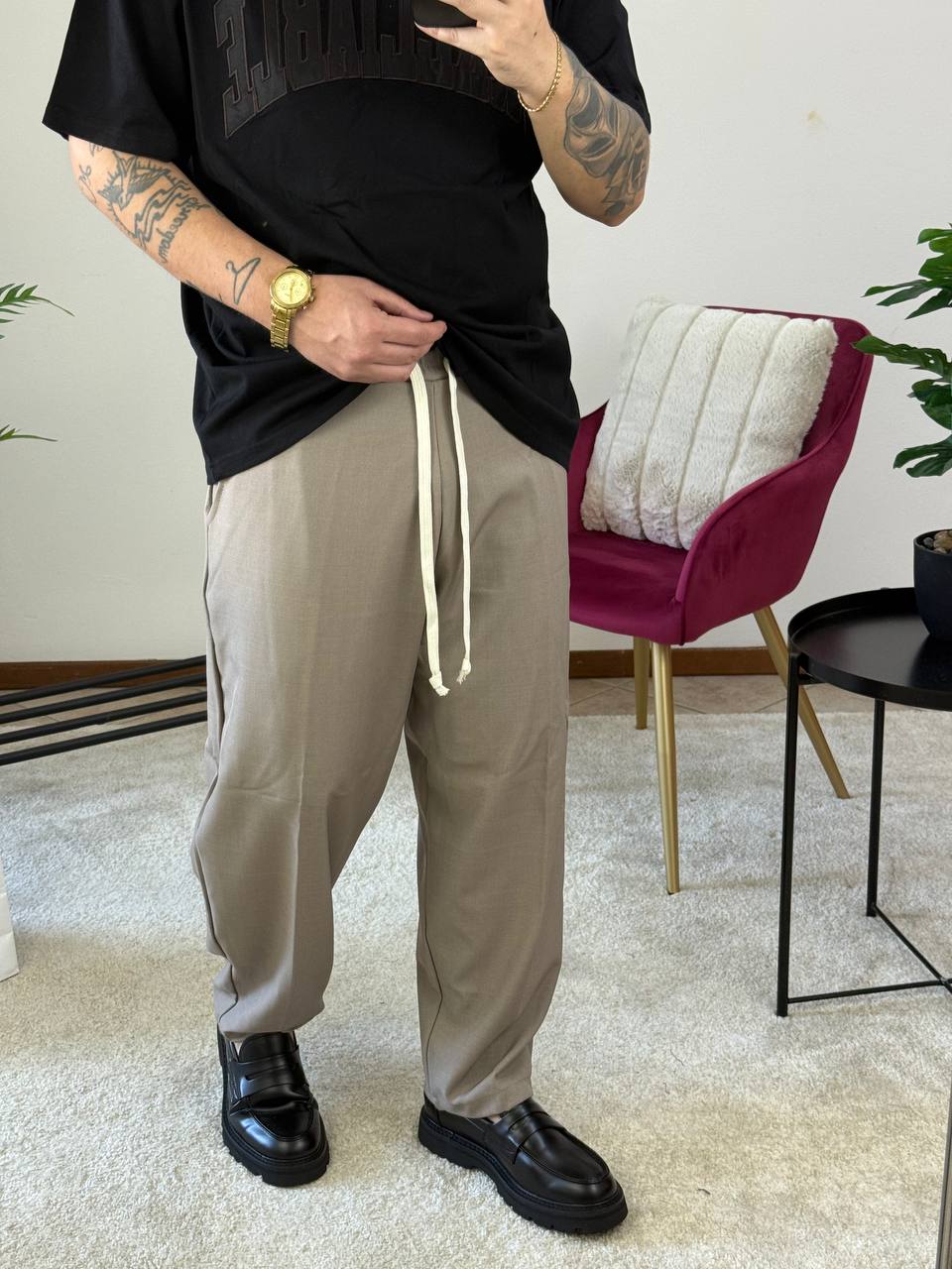 PANT.FONDO LARGO FAST BEIGE