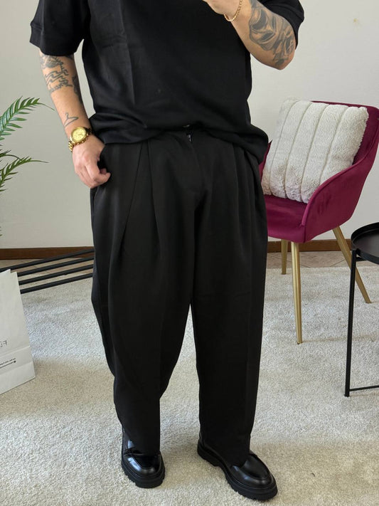 PANT. FONDO LARGO MOD. Z**A NERO