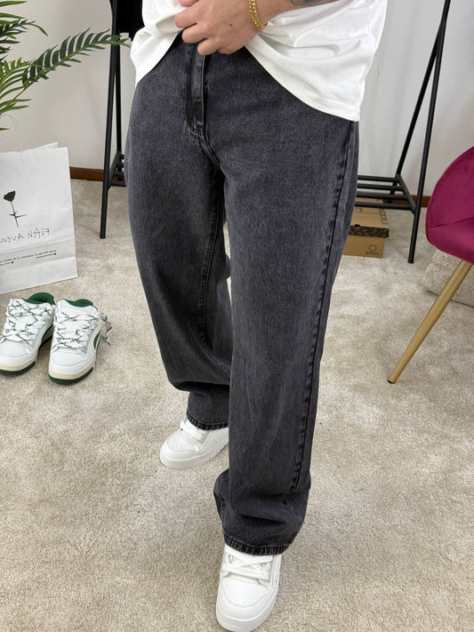 JEANS BAGGY GRIGIO