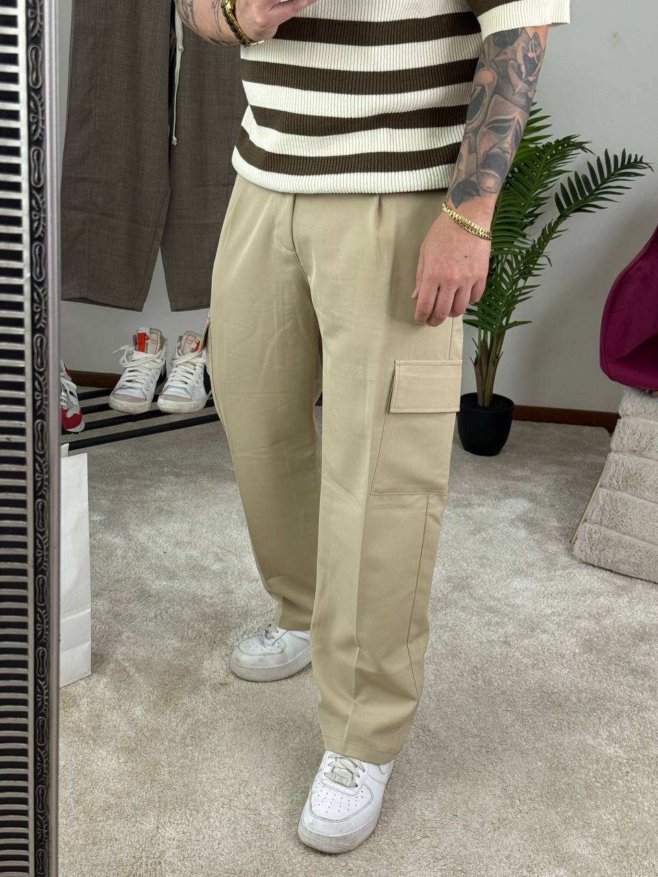 PANTALONE CLASSIC CARGO BEIGE