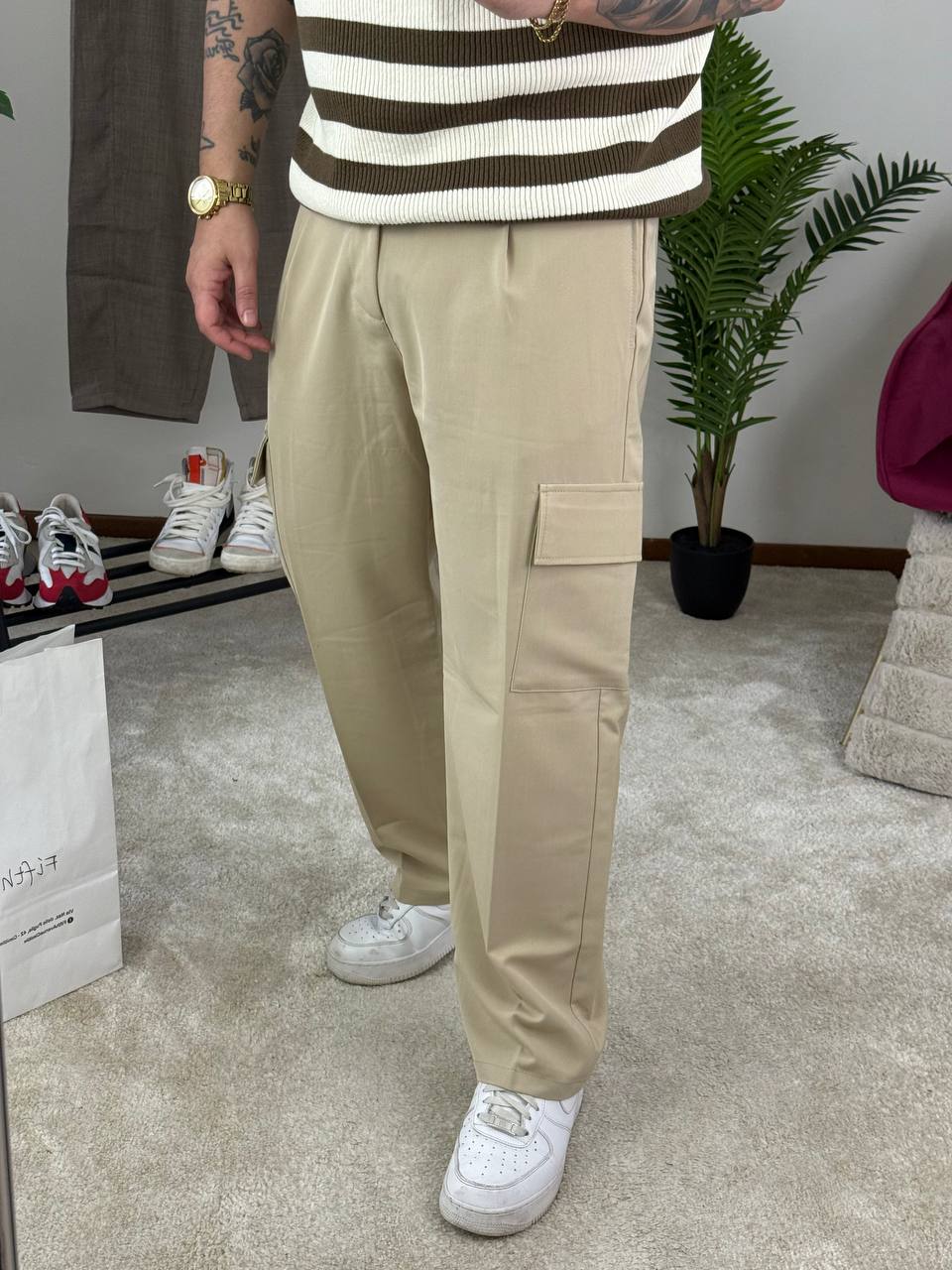 PANTALONE CLASSIC CARGO BEIGE
