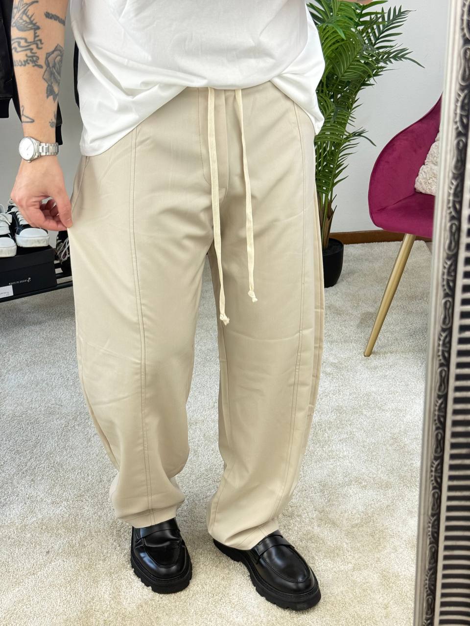 PANTALACCIO FONDO LARGO BEIGE