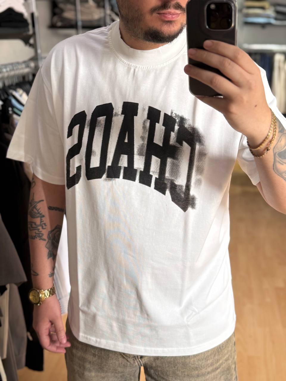 T-SHIRT CHAOS BIANCA
