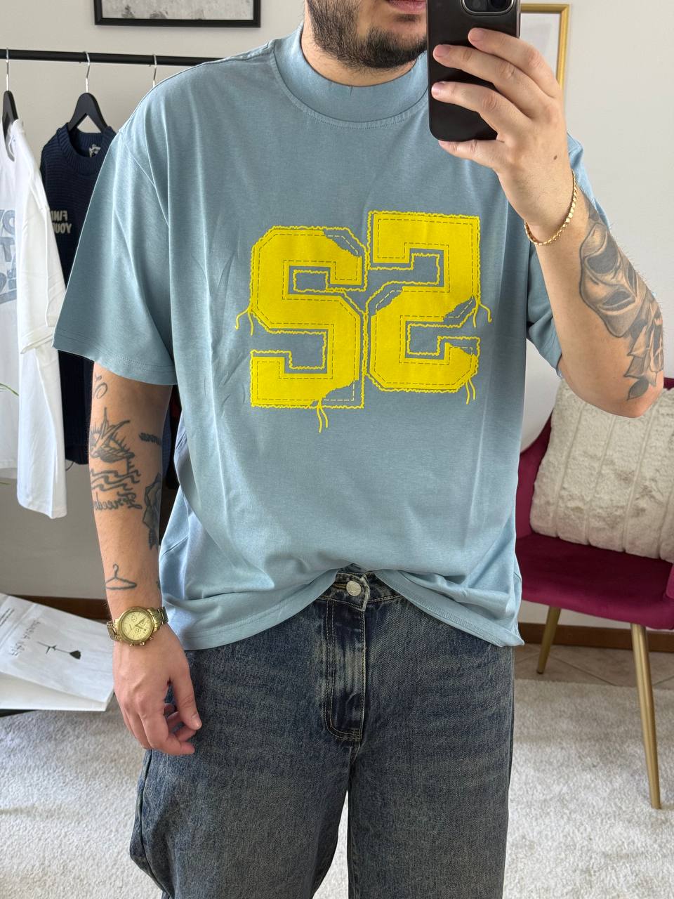 T-SHIRT 52 CELESTE