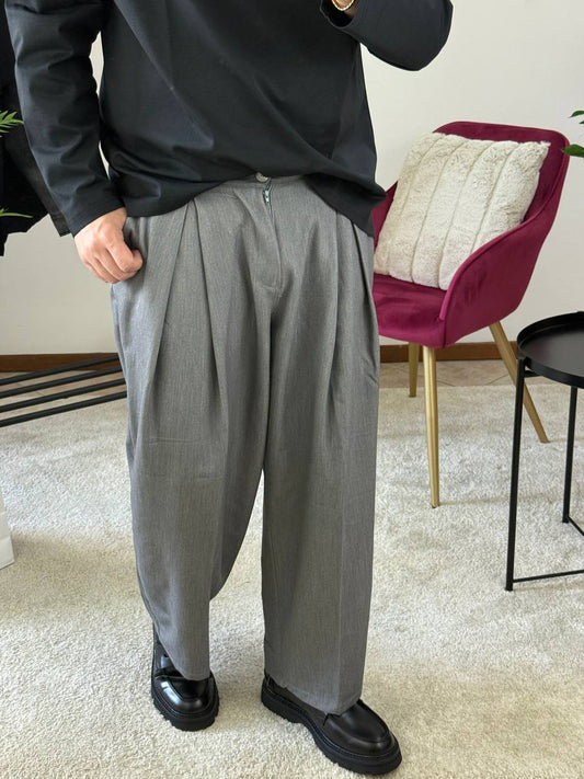 PANT. FONDO LARGO MOD. Z**A GRIGIO