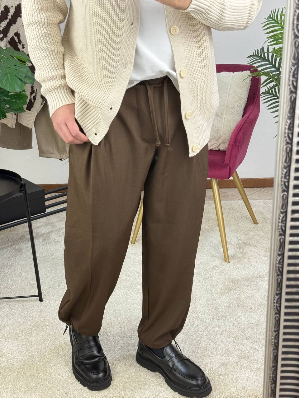 JAPAN LARGO CON MOLLA MARRONE