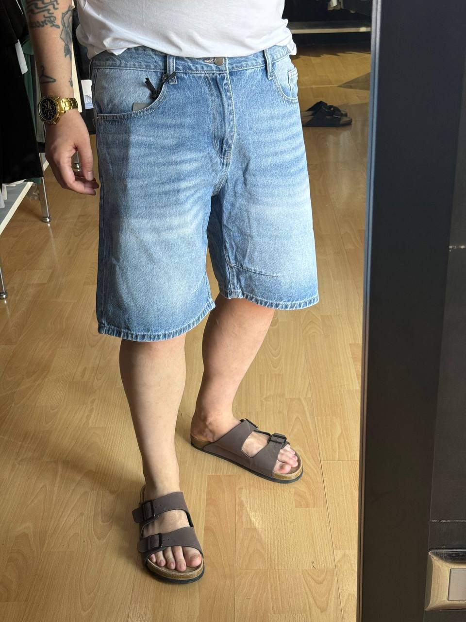 BERMUDA JEANS PIRATE CHIARO