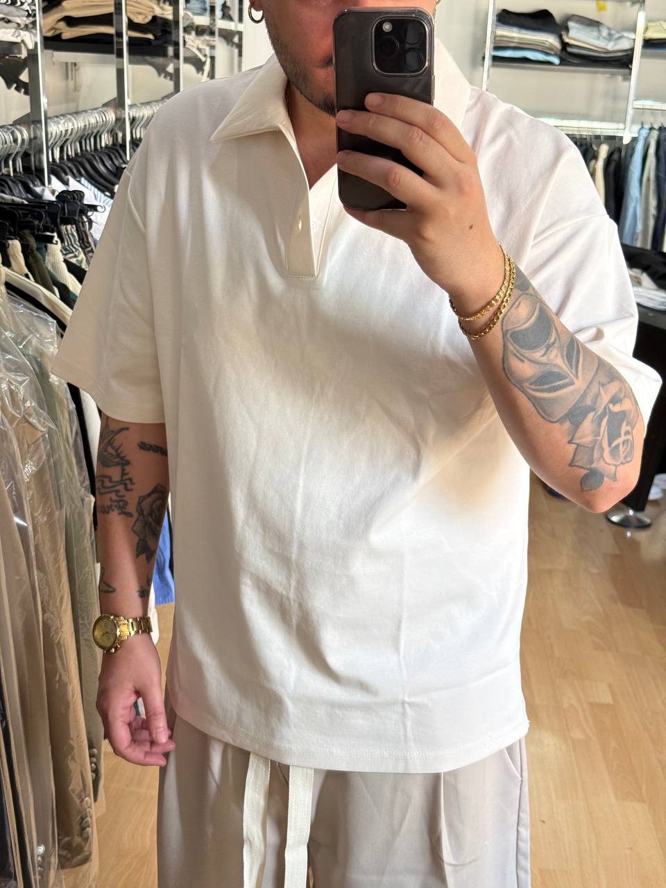 POLO P***A CREMA