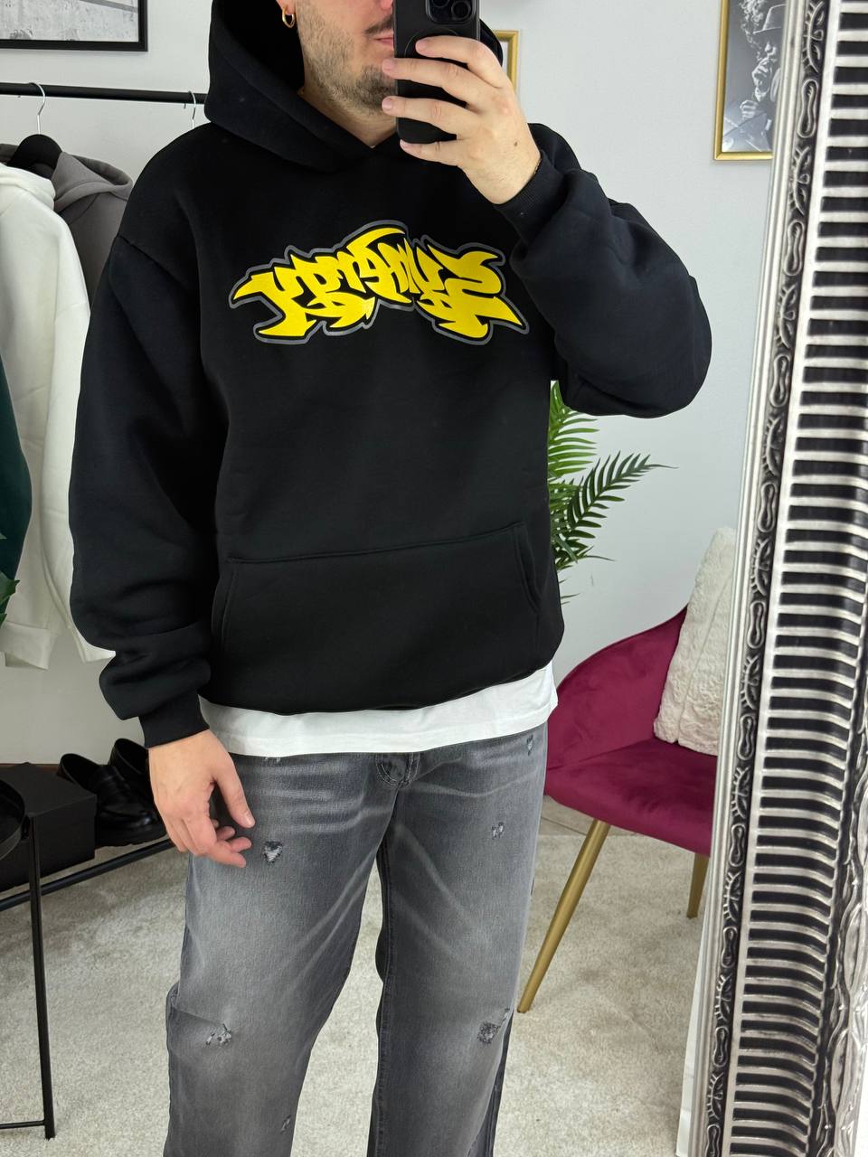 FELPA STAMPA SYNERGY NERA