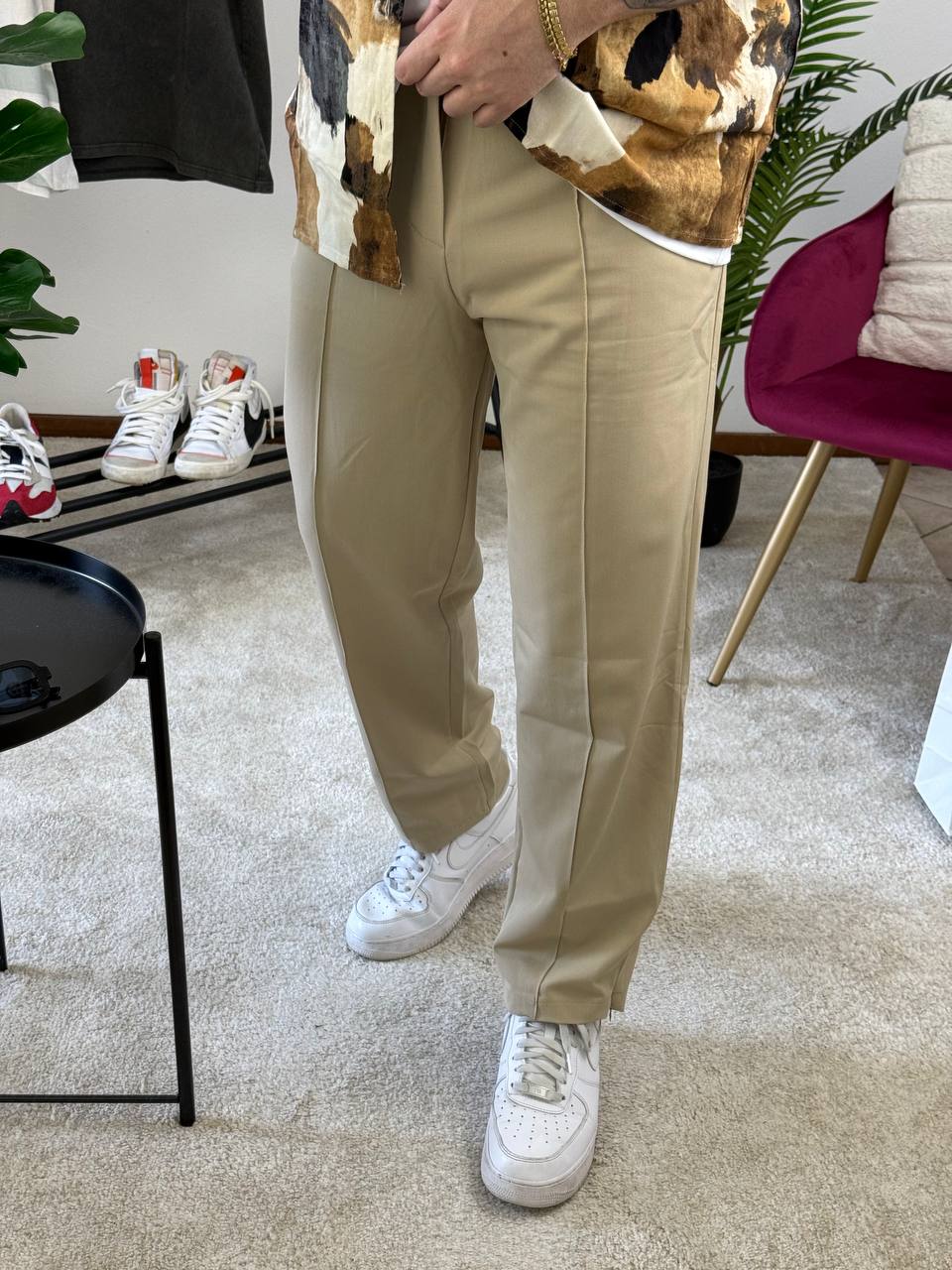 PANT. FONDO LARGO BEIGE