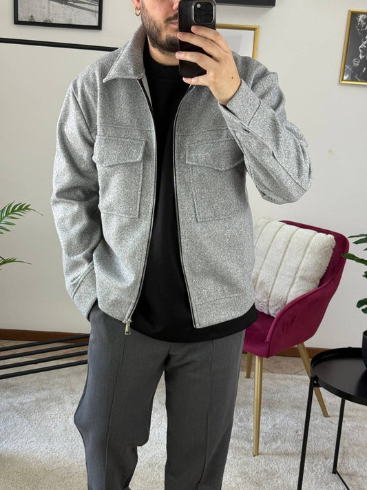 CAMICIONE PANNO GRIGIO