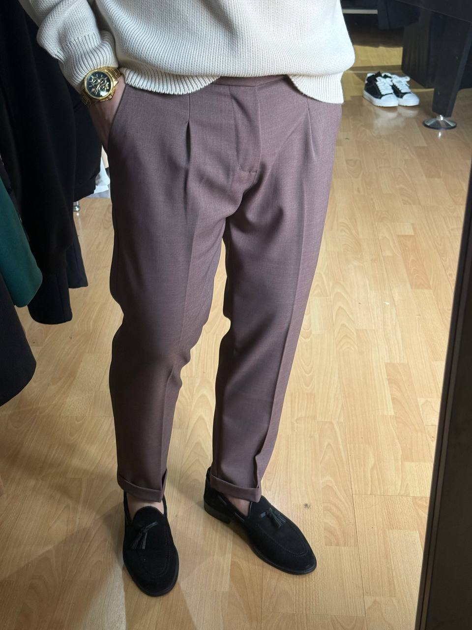 PANTALONE CLASSICO FANGO