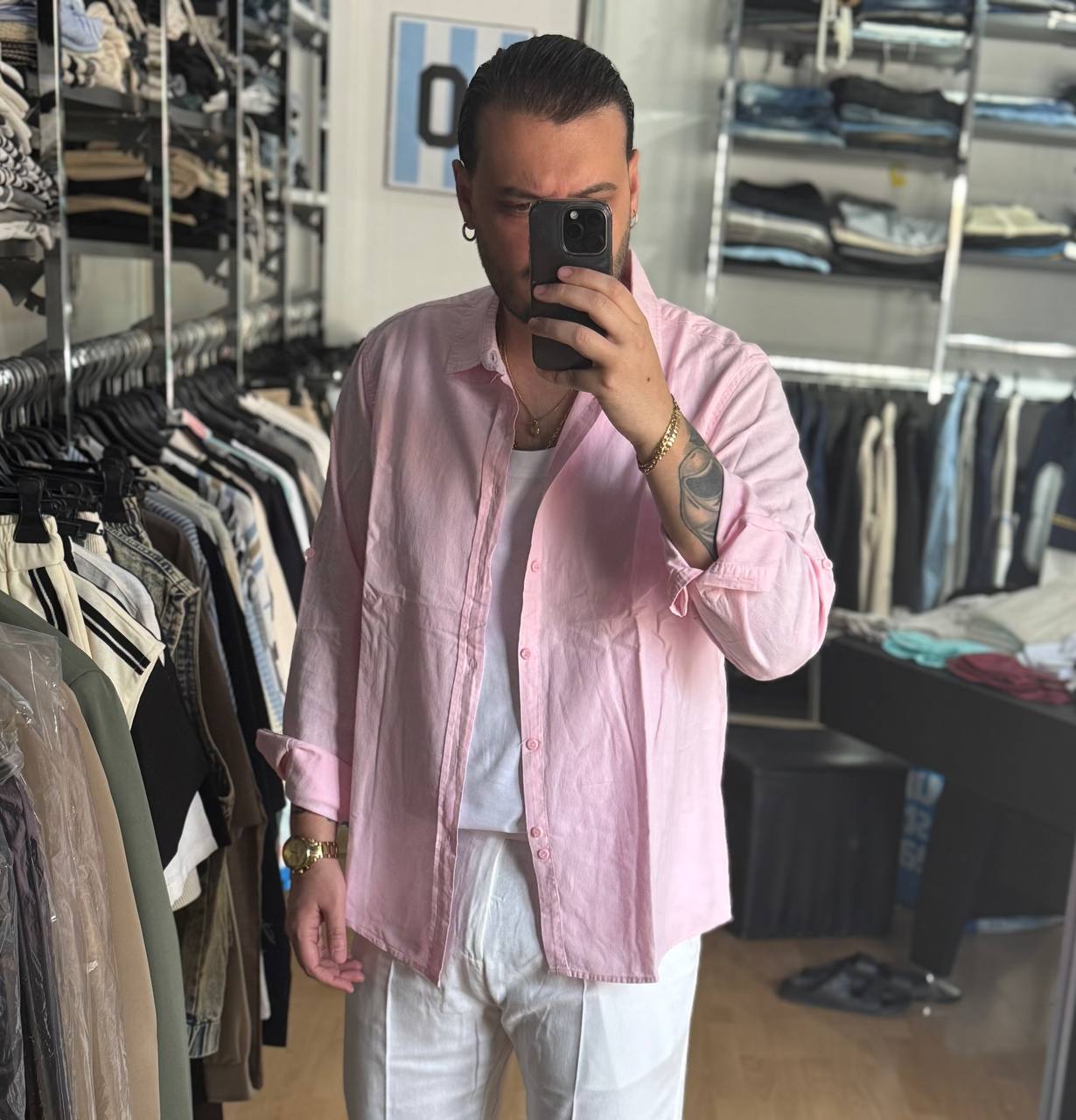 CAMICIA IN LINO CIPRIA