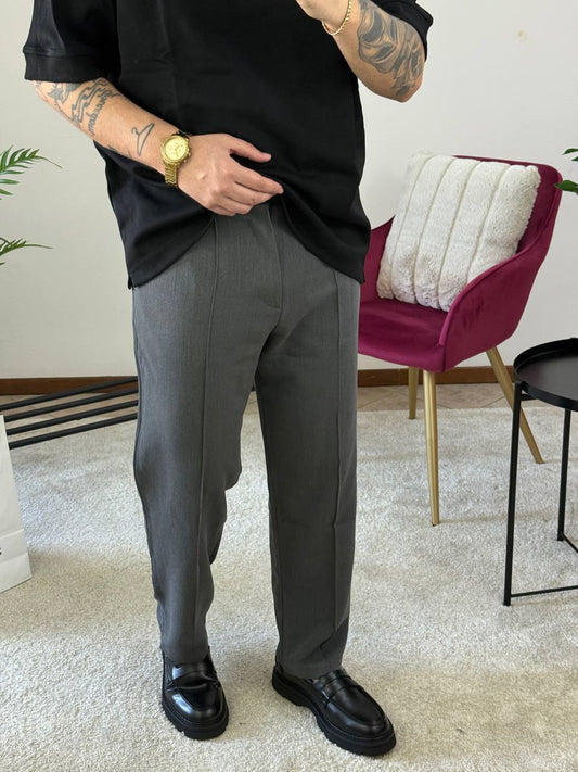 PANT.FONDO LARGO GRIGIO