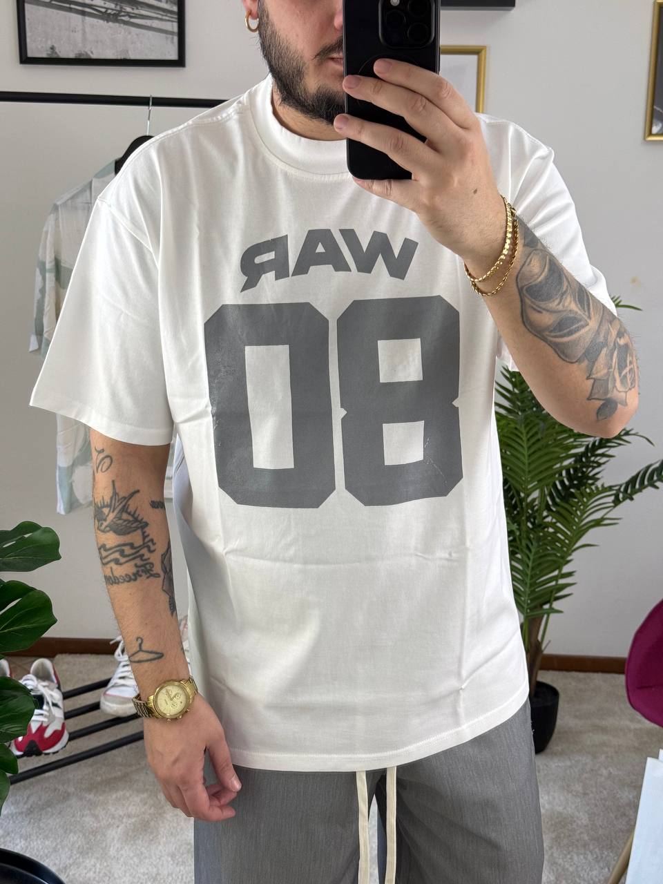 T-SHIRT WAR BIANCA