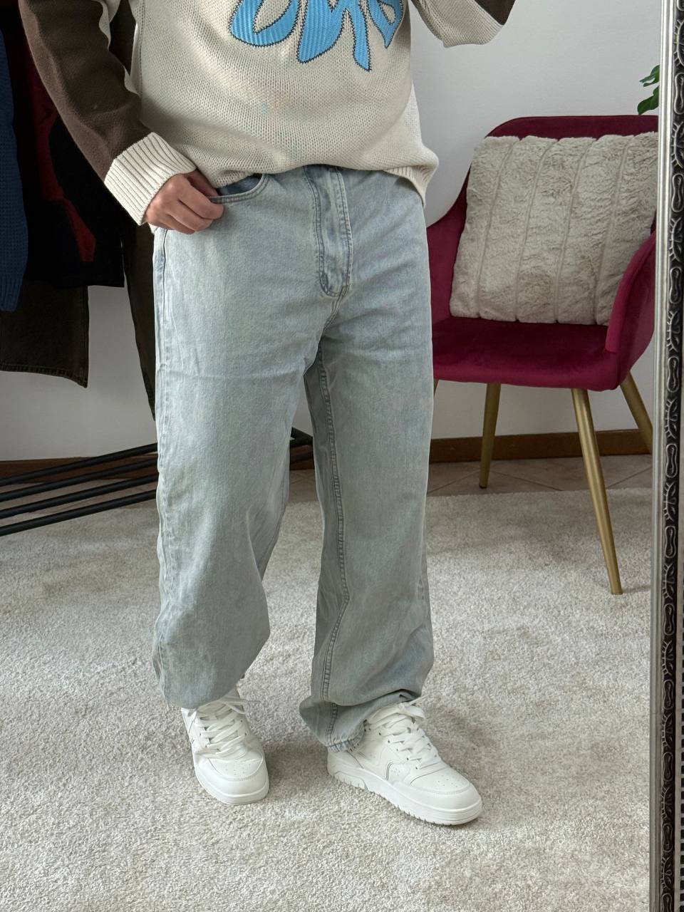 JEANS BAGGY CHIARO
