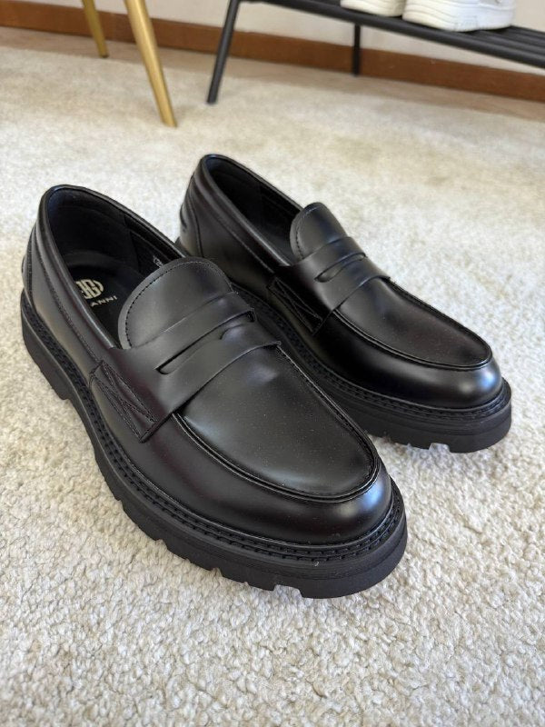MOCASSINO ECOPELLE NERO