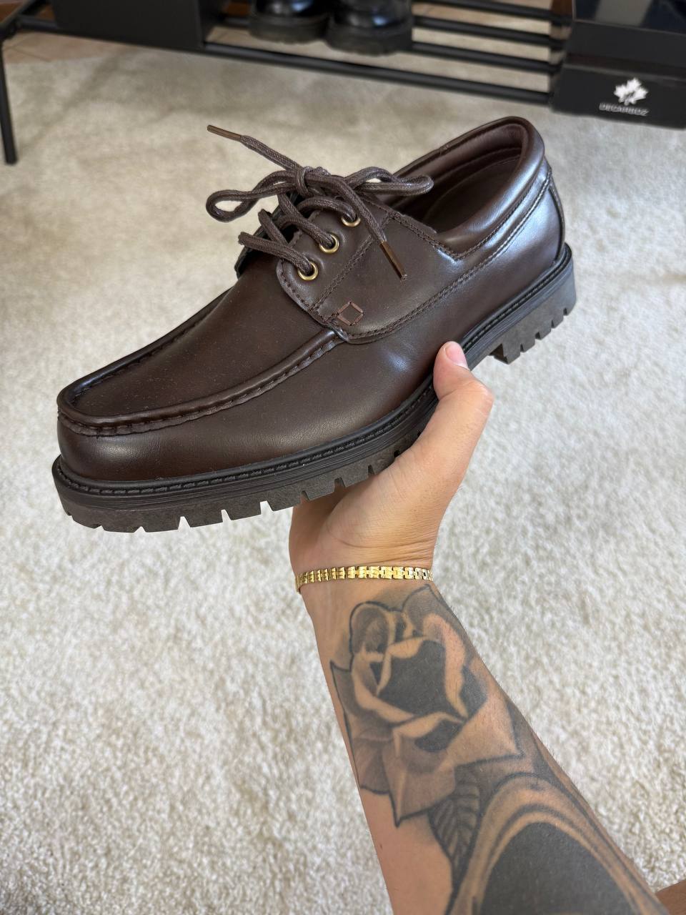 MOCASSINO MOD. TIMB. MARRONE