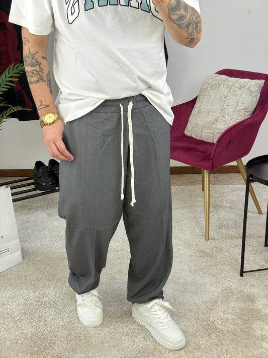PANT. FONDO LARGO FAST GRIGIO