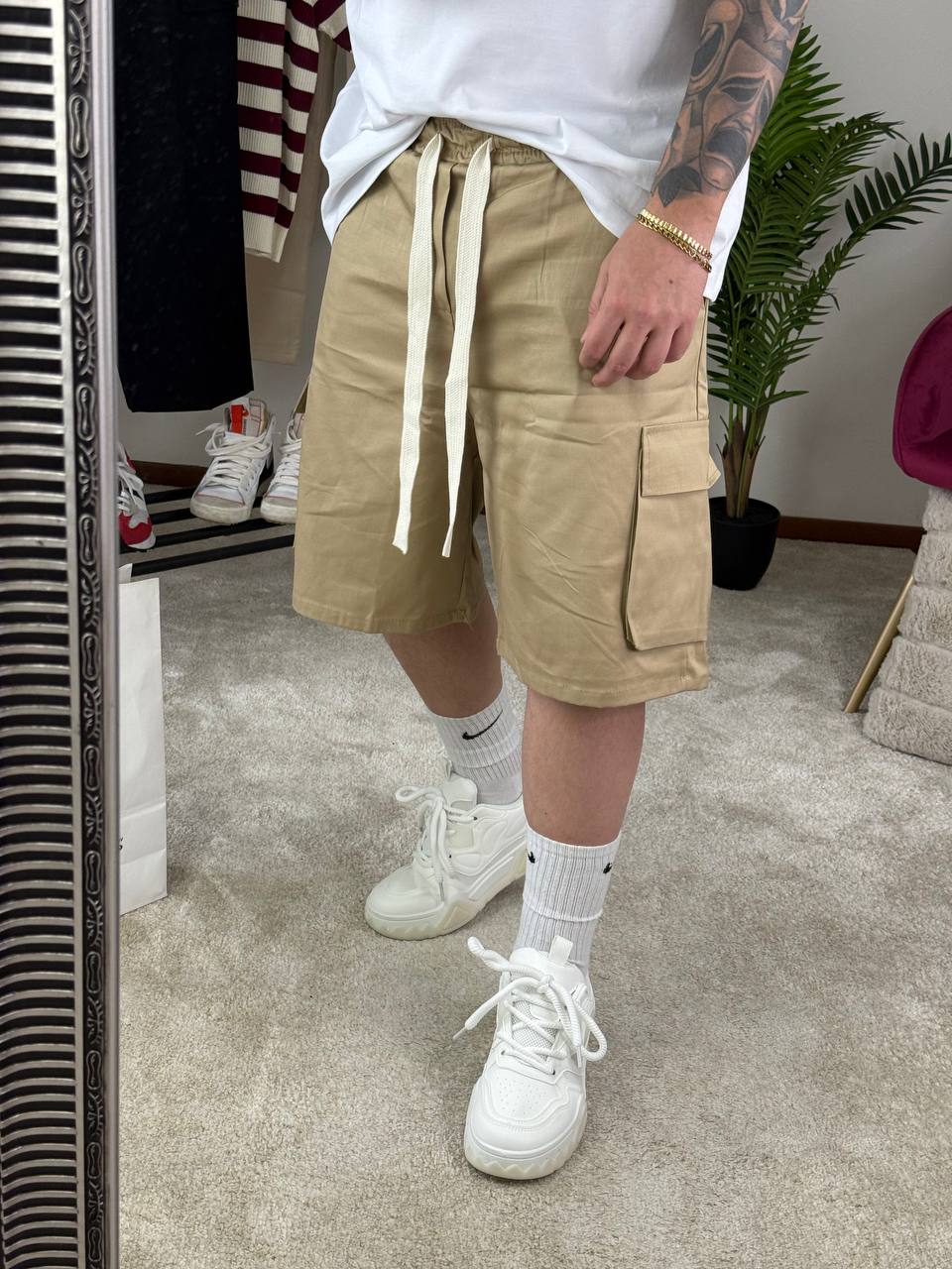 BERMUDA CARGO LACCIO BEIGE