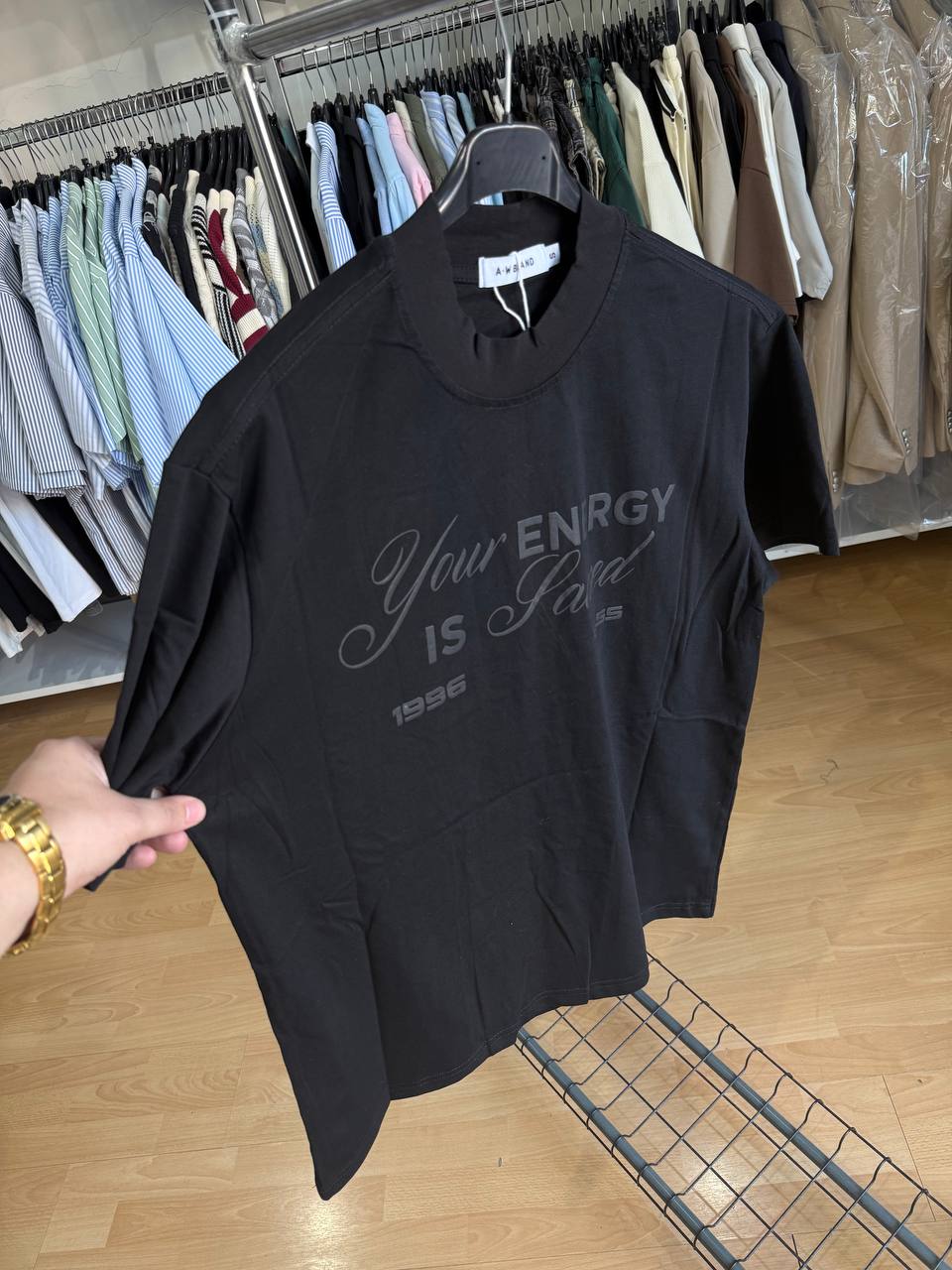 T-SHIRT ENERGY NERO