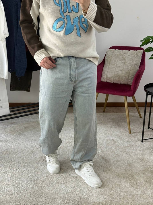 JEANS BAGGY CHIARO