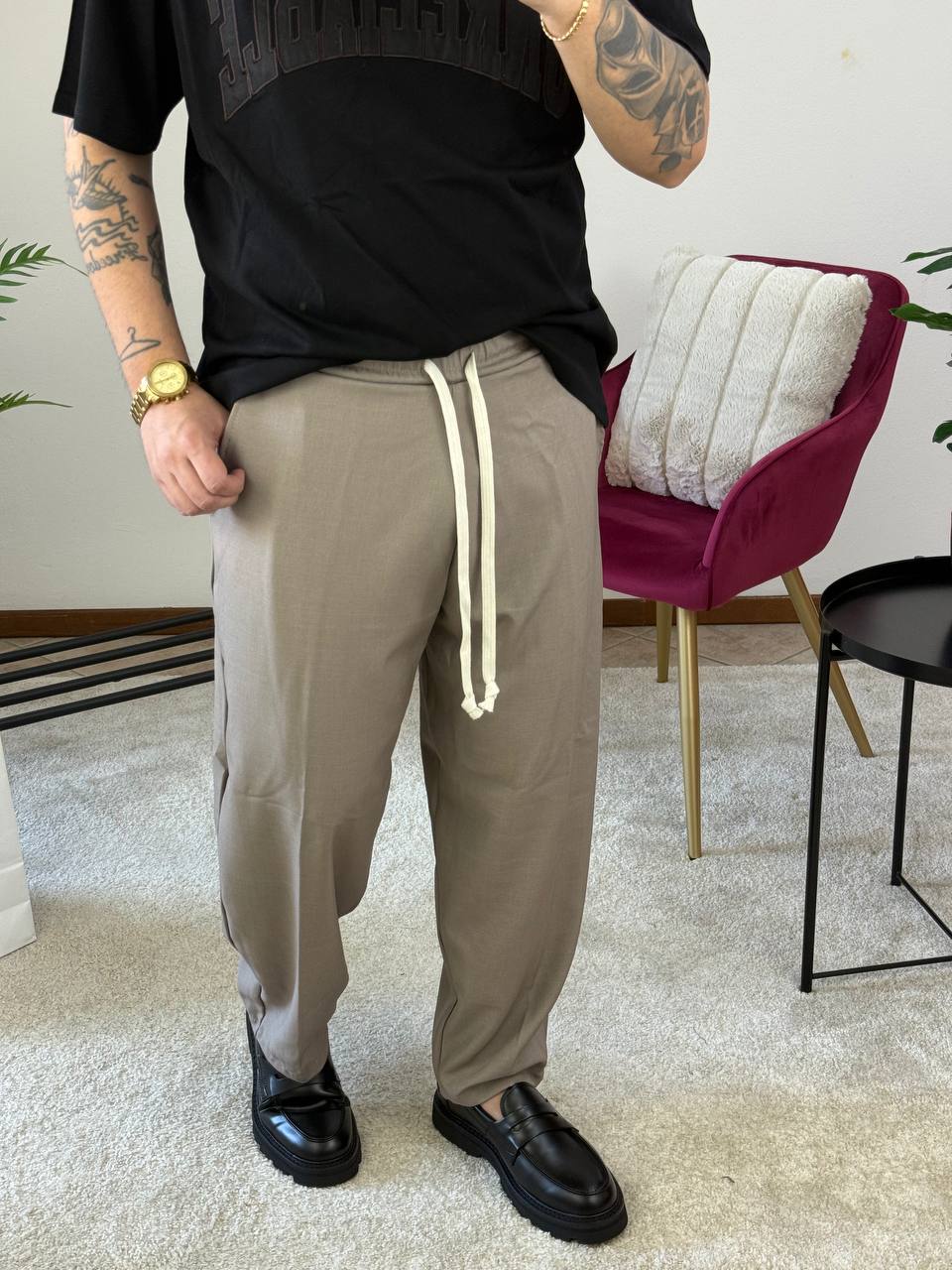 PANT.FONDO LARGO FAST BEIGE