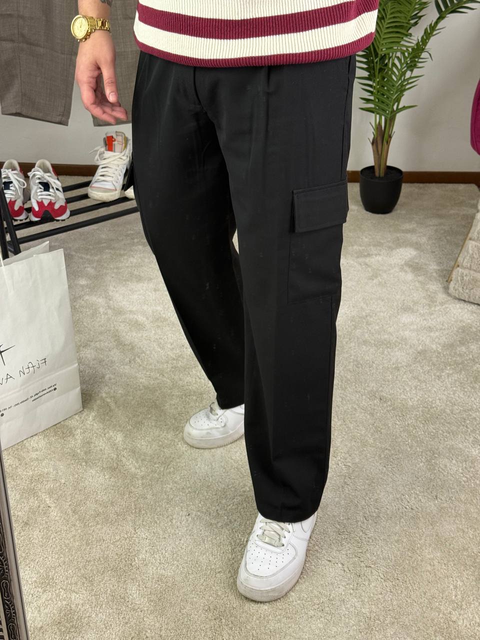 PANTALONE CLASSIC CARGO NERO
