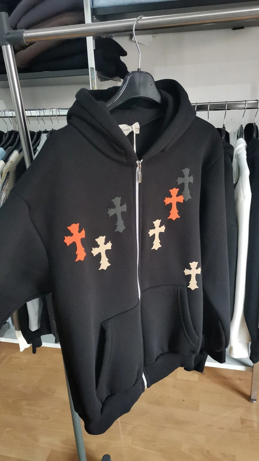 FELPA ZIP CROCI