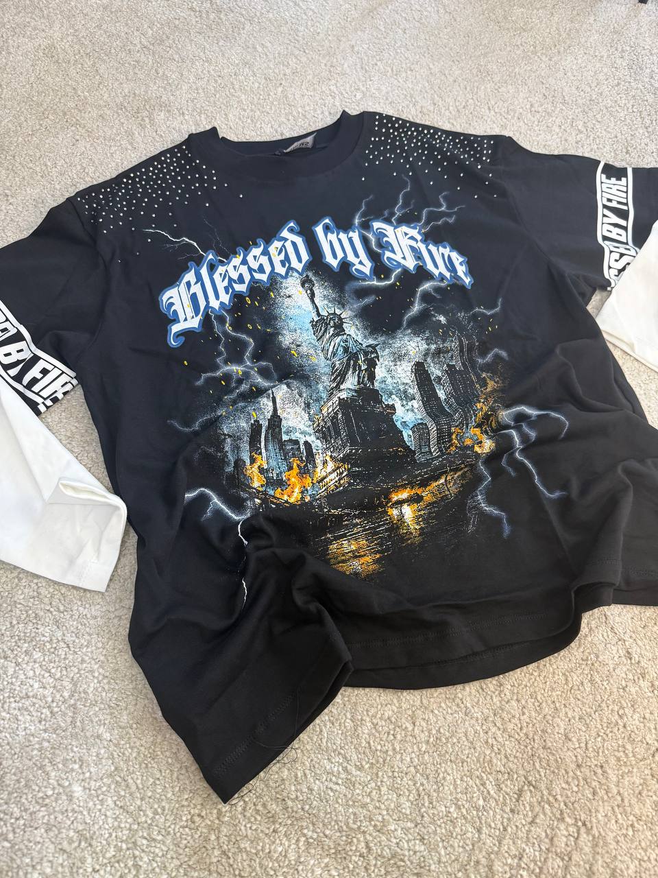 T-SHIRT BLESSED FIVE NERA