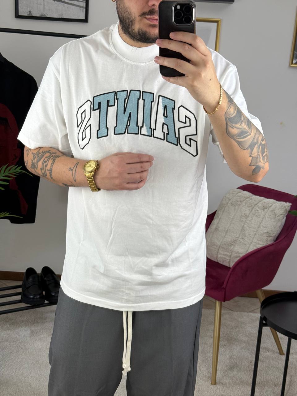 T-SHIRT SAINTS BIANCA