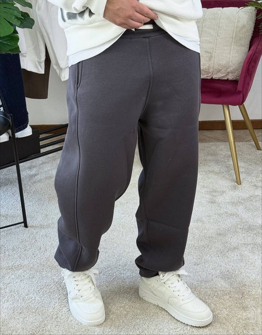 PANTALONE TUTA FONDO LARGO PIOMBO