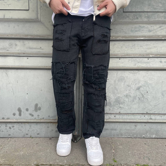 JEANS BAGGY NERO