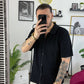 POLO CARDIGAN NERO