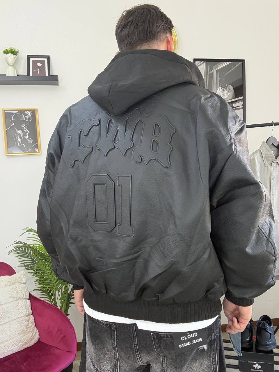 BOMBER ECOPELLE 01 NERO