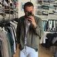 CAMICIA IN LINO VERDE