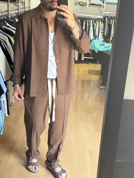 COORDINATO LINO THE BROTHERS MARRONE