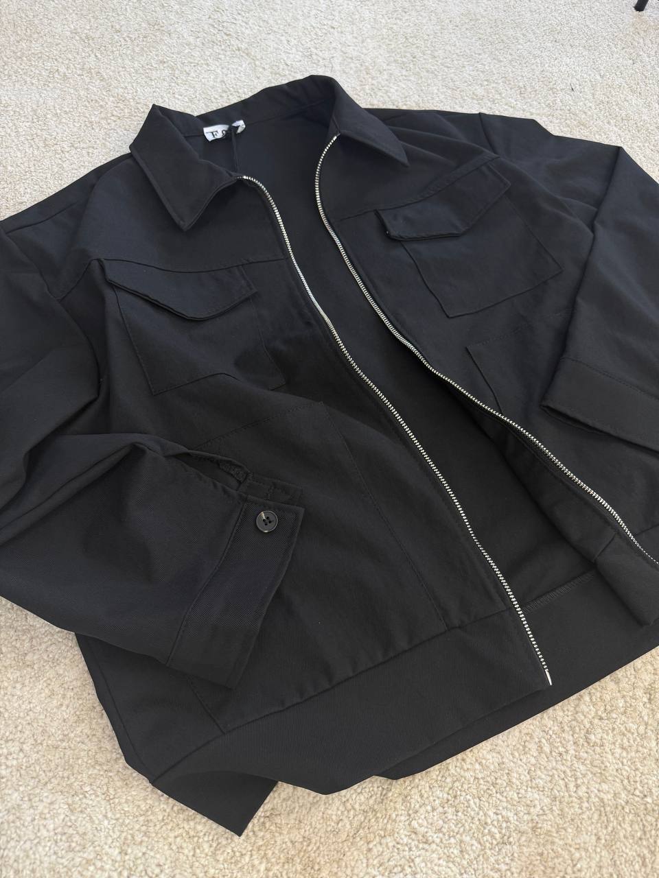 CAMICIONE TASCONI NERO