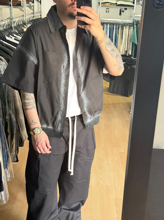 CAMICIA OVER SFUMATA NERA