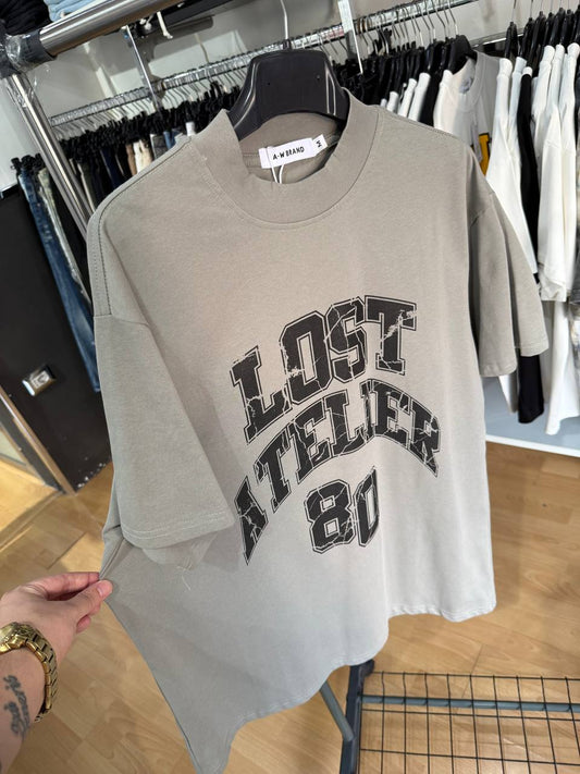 T-SHIRT LOST GRIGIA