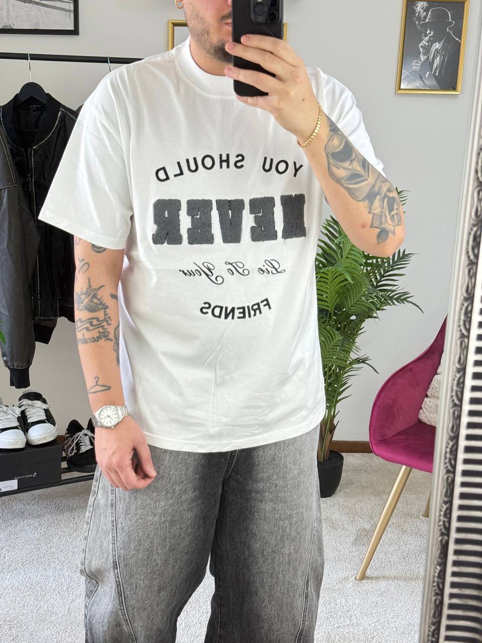 T-SHIRT NEVER BIANCA