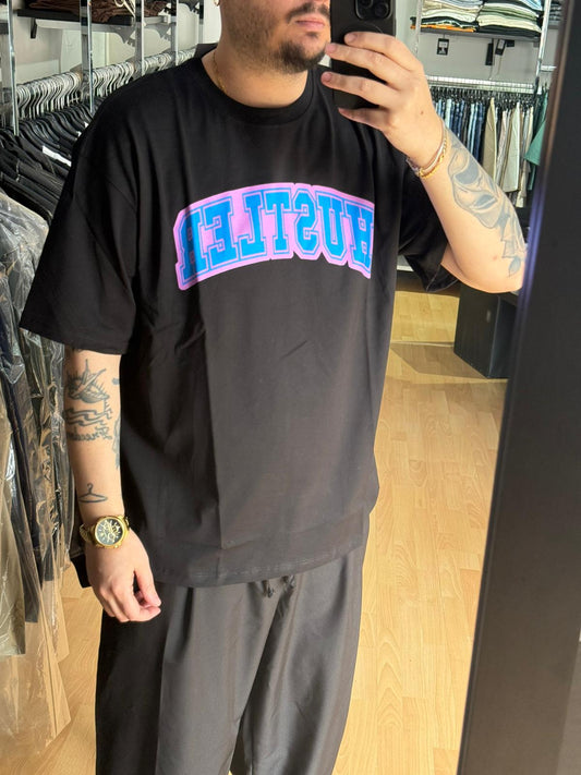 T-SHIRT HUSTLER NERA