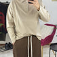 POLO MOD. P***A MANICA LUNGA BEIGE