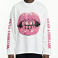 T-SHIRT LUNGA BOCCA BIANCA