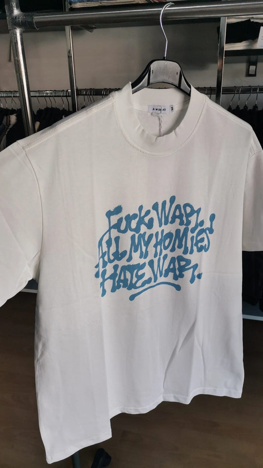 T-SHIRT FUCK WAR BIANCA