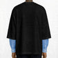 T-SHIRT DOPPIA MANICA CAMICIA NERA