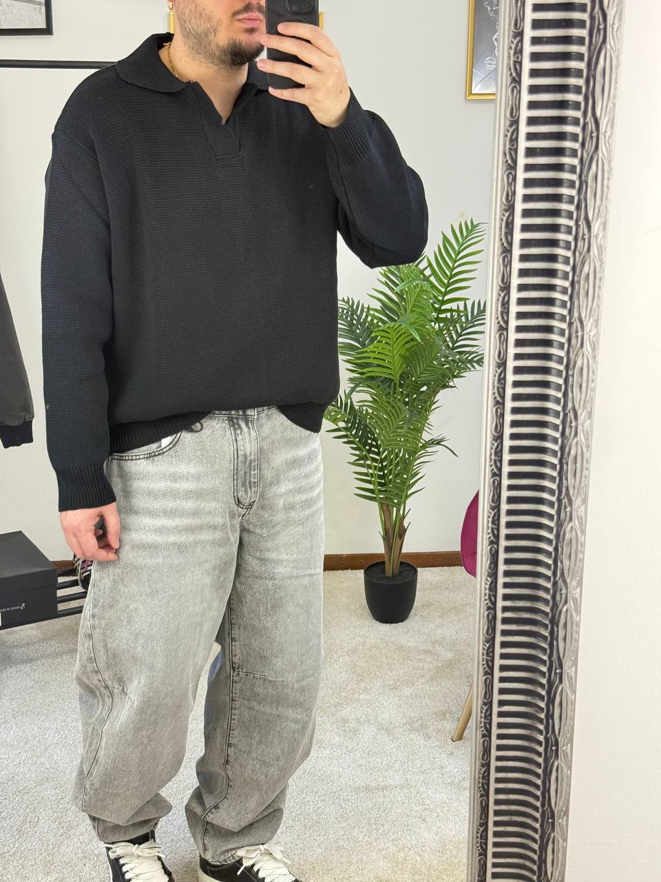 POLO SCOLLO NERA