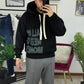 FELPA CAPPUCCIO MONEY NERA