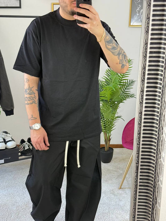 T-SHIRT BASIC DOPPIO COLLO NERA