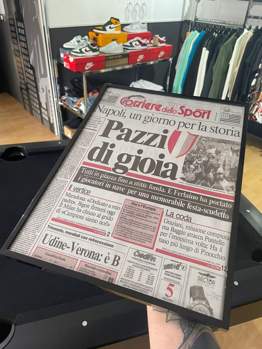 PAZZI DI GIOIA SCUDETTO 90 CORRIERE DELLO SPORT
